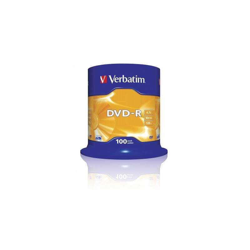 DVD-R Verbatim Advanced AZO 16X- Tarrina-100uds