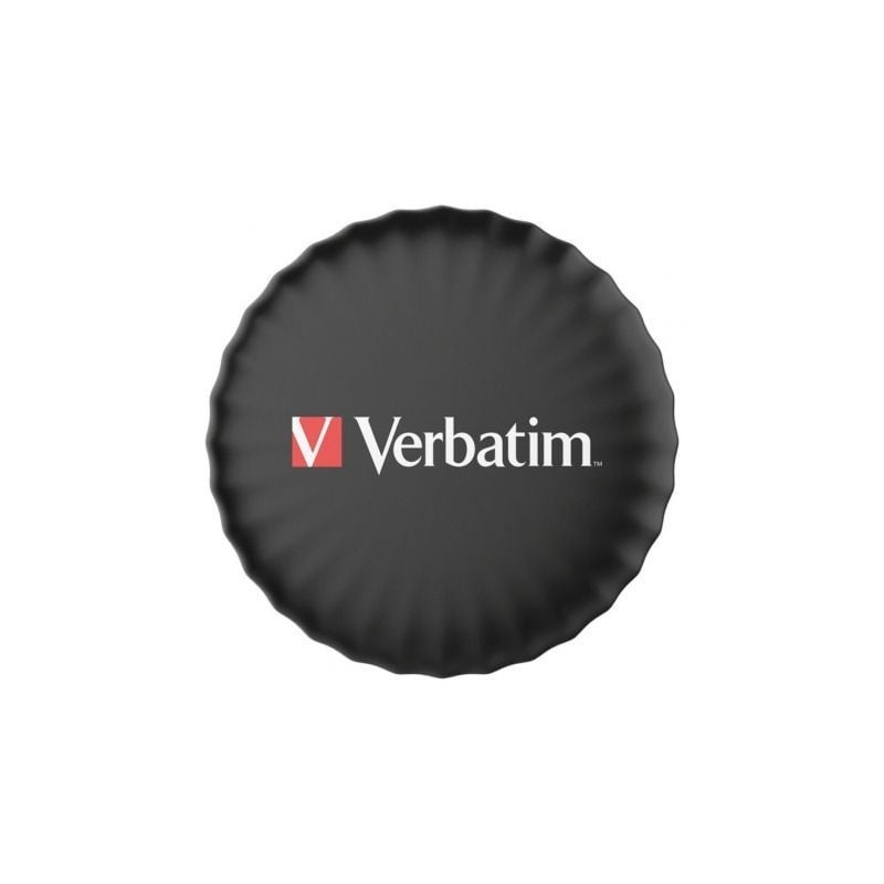 Localizador Verbatim My Finder Coin Bluetooth Tracker MYFC-01B compatible con Apple- Incluye Llavero y Pila- Negro