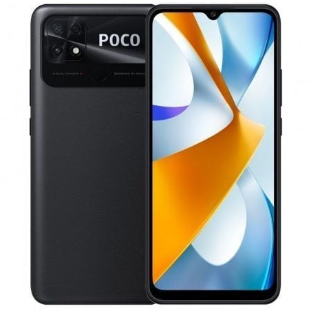 Smartphone Xiaomi POCO C40 4GB- 64GB- 6-71"- Negro Asfalto