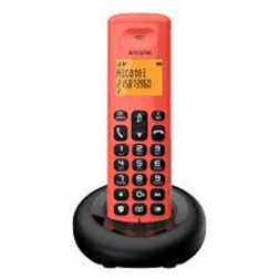 Telefono inalambrico alcatel dec e160 rojo