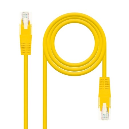 Cable de Red RJ45 UTP Nanocable 10-20-0400-L25-Y Cat-6- 25cm- Amarillo