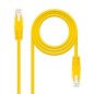 Cable de Red RJ45 UTP Nanocable 10-20-0400-L25-Y Cat-6- 25cm- Amarillo