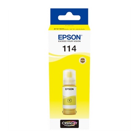 Botella tinta epson ecotank 114 amarillo