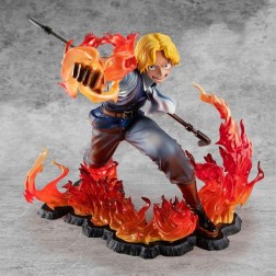 Figura megahouse one piece sabo fire