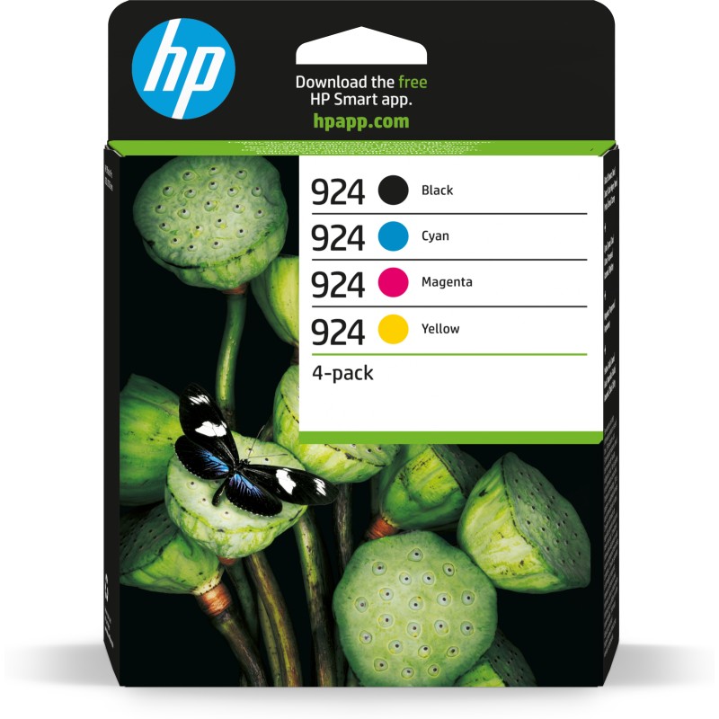 Pack cartucho hp 924 4 colores