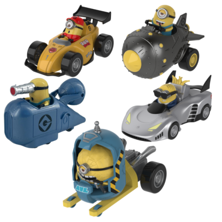 Figura vehículos minions 1 unidad aleatoria