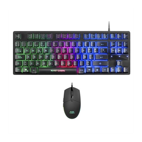 Pack Gaming Mars Gaming MCPTKLES- Teclado + Ratón Óptico