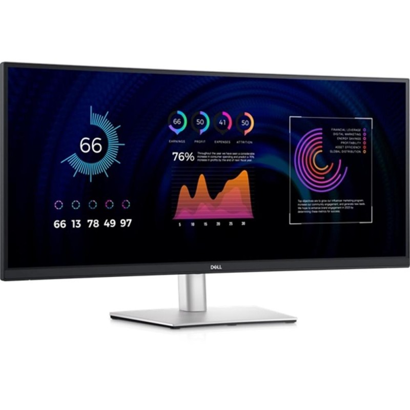 Monitor curvo dell p3424we 34pulgadas uwqhd