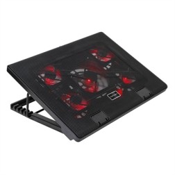 Soporte Refrigerante Mars Gaming MNBC2 para Portátiles hasta 17-3"- Iluminación LED