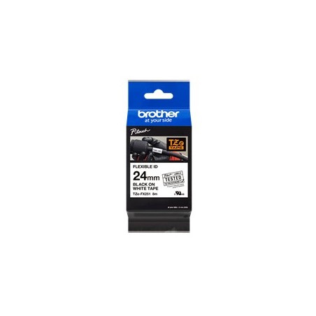 Cinta laminada brother tzefx251 texto negro