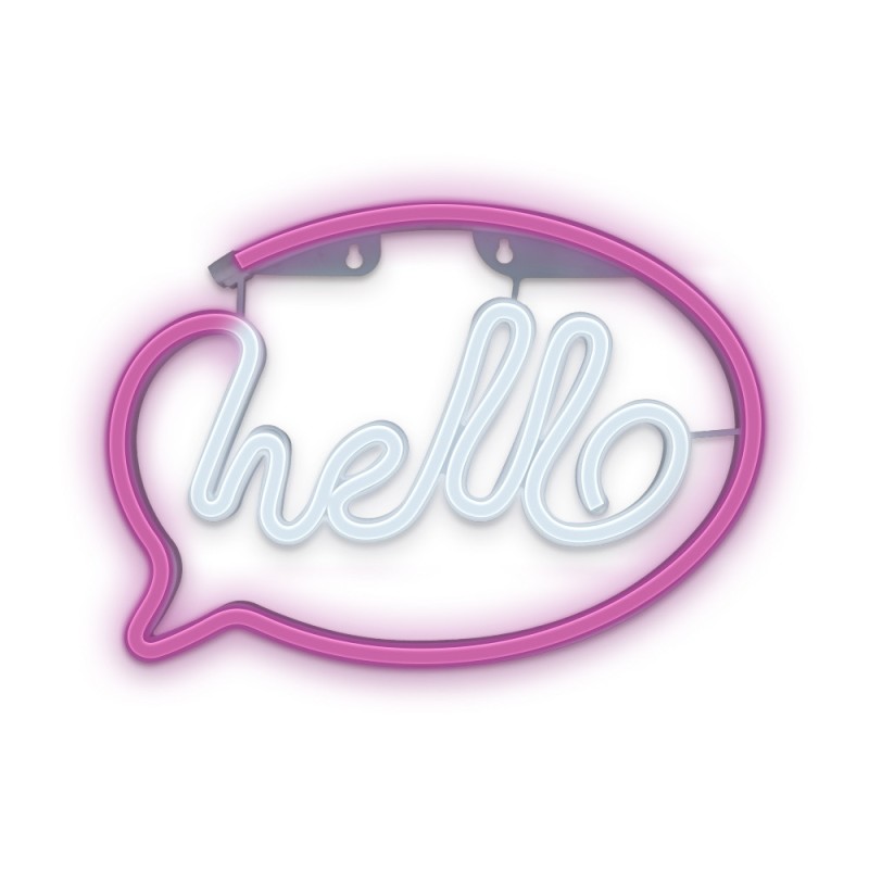 Lampara forever neon led hello pink