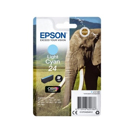 Cartucho tinta epson c13t24254012 cian claro