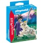 Playmobil luchadora asiatica con tigre