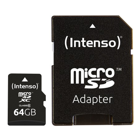 Tarjeta micro sd intenso 64gb cl10