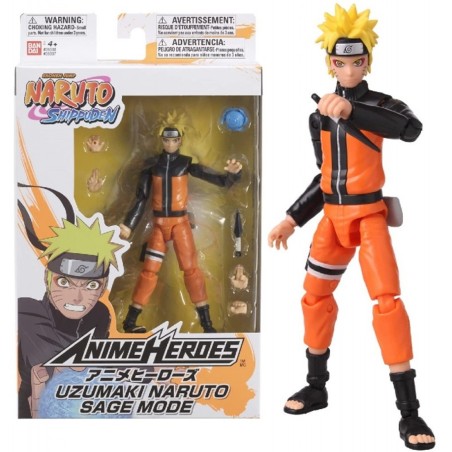 Figura bandai anime heroes naruto uzumaki