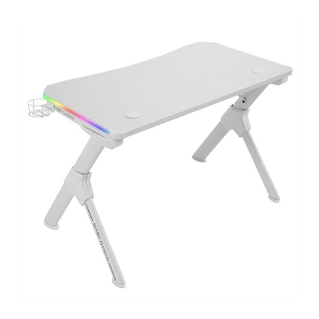 Mesa mars gaming mgdrgbw blanco 110cm