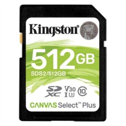 Tarjeta memoria sdxc 512gb kingston canvas