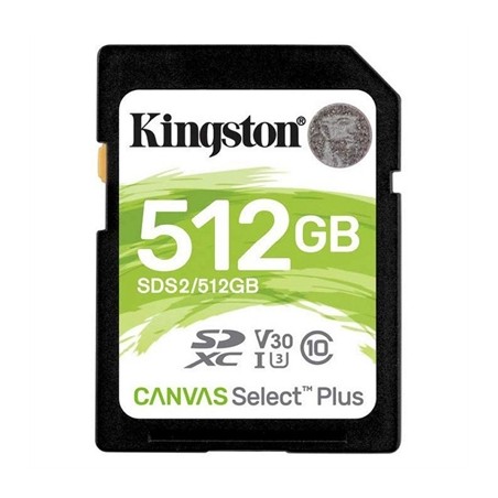 Tarjeta memoria sdxc 512gb kingston canvas