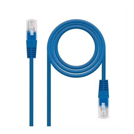 Cable de Red RJ45 UTP Nanocable 10-20-0400-L30 Cat-6- 30cm- Azul