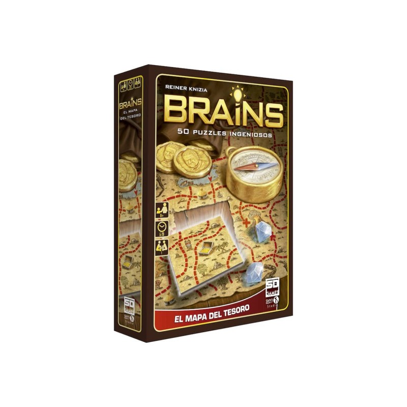 Juego mesa brains mapa del tesoro