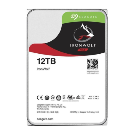 Disco Duro Seagate IronWolf NAS ST12000VN0008 12TB- 3-5"- SATA III- 256MB