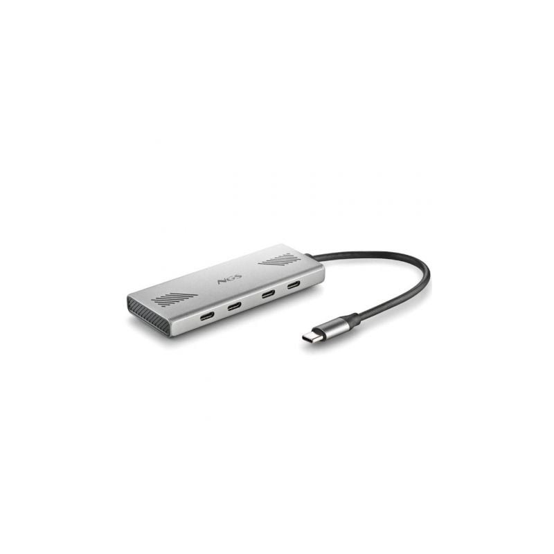 Hub USB Tipo-C NGS Wonder4-C- 4xUSB Tipo-C