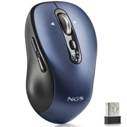 Ratón Inalámbrico por Bluetooth NGS Infinity-RB- Batería recargable- Hasta 3200 DPI- Azul