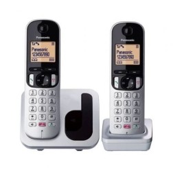 Teléfono Inalámbrico Panasonic KX-TGC252SPS- Pack DUO- Plata