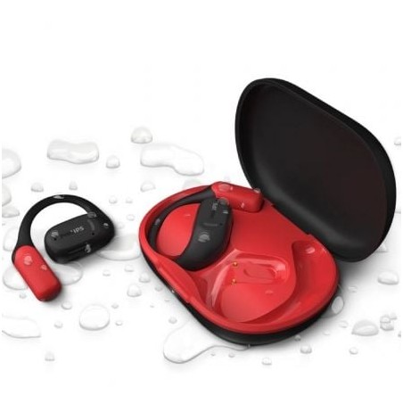 Auriculares Deportivos Bluetooth Philips TAA6709BK con estuche de carga- Autonomía 7h- Negros y Rojos