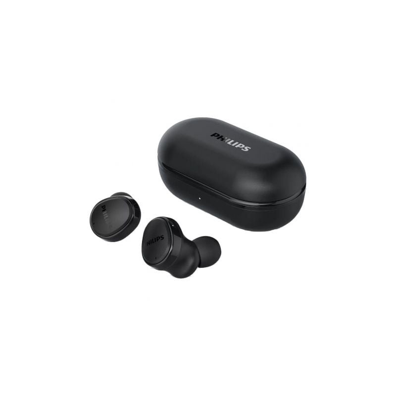 Auriculares Bluetooth Philips TAT4556BK con estuche de carga- Autonomía 9h- Negros