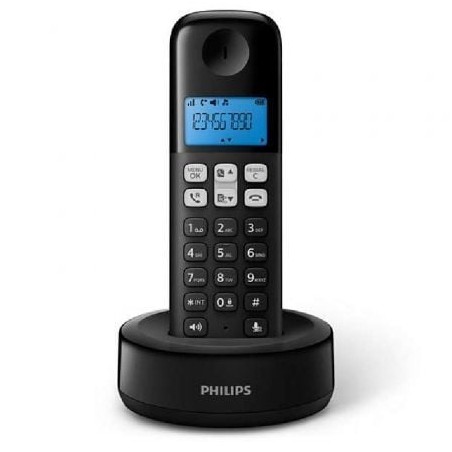 Teléfono Inalámbrico Philips D1611B-34- Negro