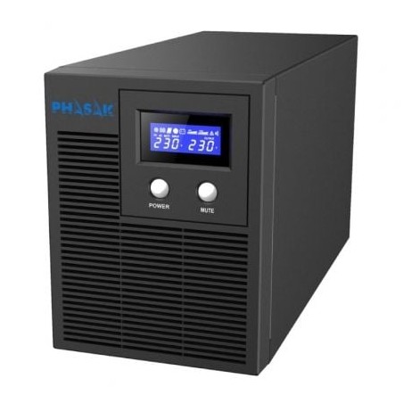 SAI Línea Interactiva Phasak Protekt 2160 VA- 2160VA-1400W- 4 Salidas- Formato Torre