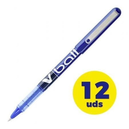 Caja de Bolígrafos de Tinta Líquida Pilot V-Ball NVB7A- 12 unidades- Azules