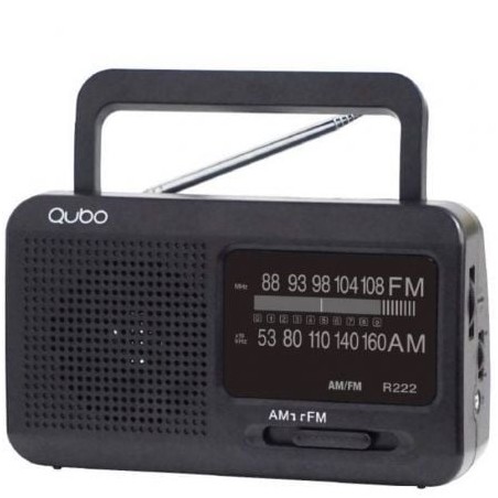 Radio Portátil Qubo R-222- Negro