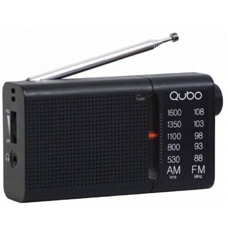 Radio Portátil Qubo RS-2- Negro