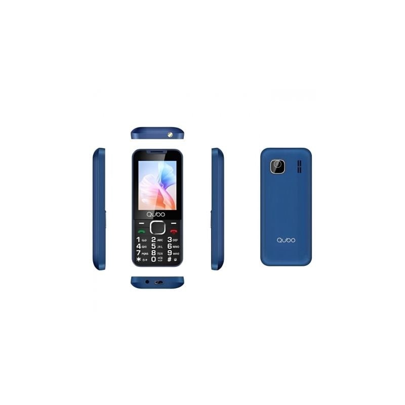 Teléfono Móvil Qubo X-240BL para Personas Mayores- Azul