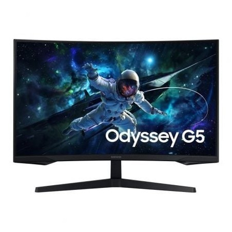 Monitor Gaming Curvo Samsung Odyssey G5 S27CG554EU 27"- QHD- 1ms- 165Hz- VA- Negro