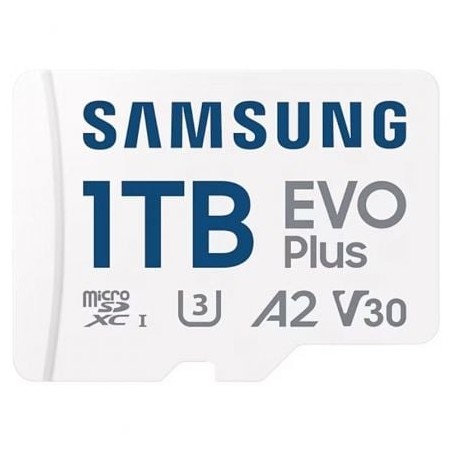 Tarjeta de Memoria Samsung EVO Plus 2024 1TB microSD XC con Adaptador- Clase 10- 160MBs