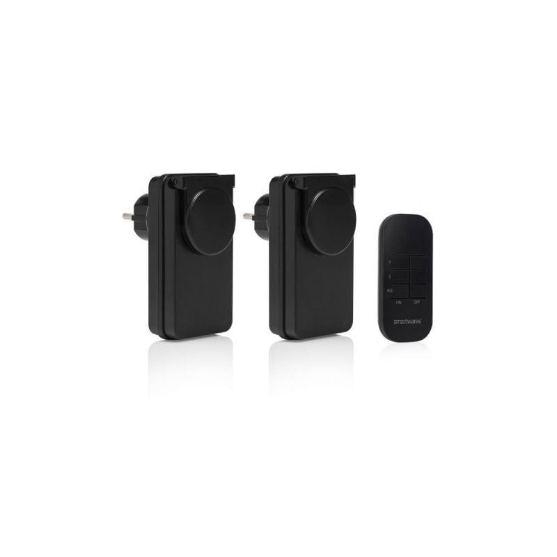 Set de Interruptores para Exterior Smartwares SH4-99654- Negros