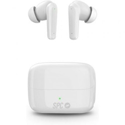 Auriculares Bluetooth SPC Ether 2 Pro con estuche de carga- Autonomía 6-5h- Blancos