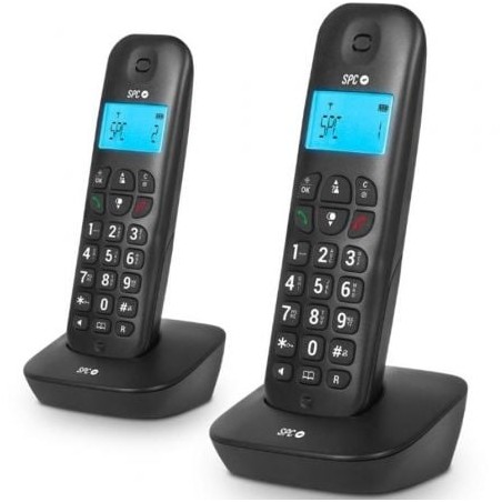 Teléfono Inalámbrico SPC Air Pro Duo 7302N- Pack DUO- Negro