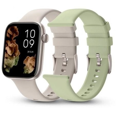 Smartwatch SPC Smartee Duo 2 9650B- Notificaciones- Frecuencia Cardíaca- Blanco- Incluye Correa Extra