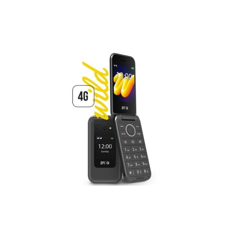 Teléfono Móvil SPC WILD para Personas Mayores- 4G- Negro