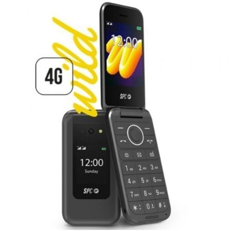 Teléfono Móvil SPC WILD para Personas Mayores- 4G- Negro