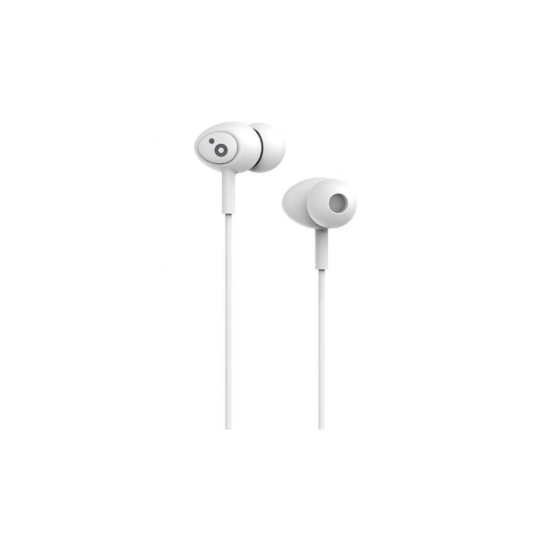 Auriculares Intrauditivos Sunstech Pops- con Micrófono- Jack 3-5- Blancos