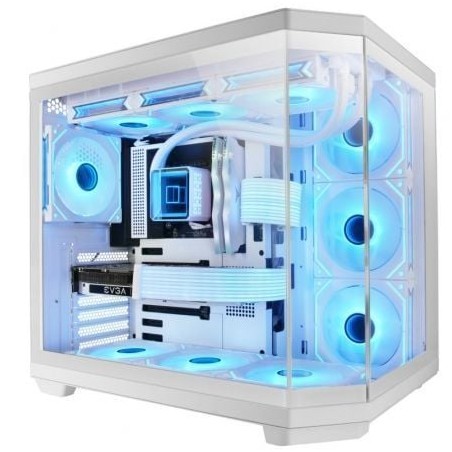 Caja Gaming SemiTorre Mars Gaming MC-3TCORE- Blanca