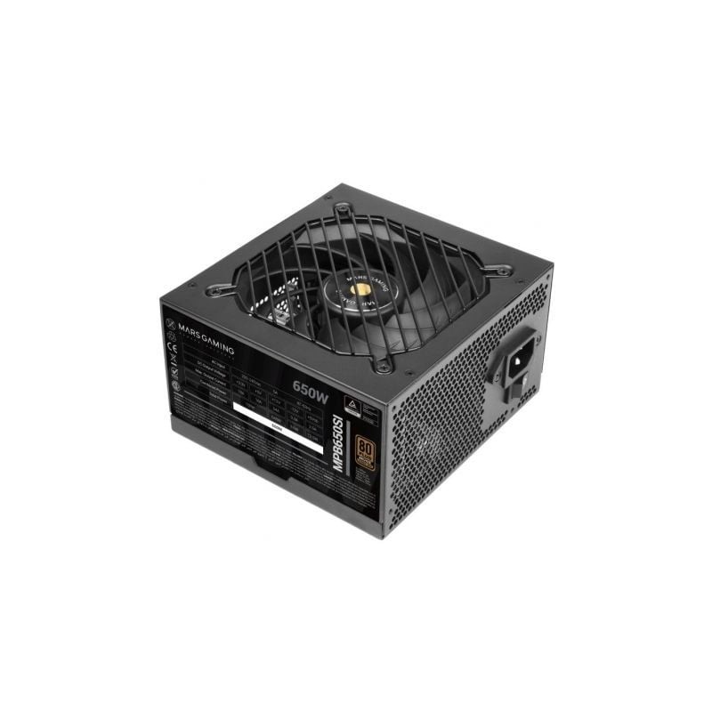 Fuente de Alimentación Mars Gaming MPB650SI- 650W- Ventilador 12cm- 80 Plus Bronze