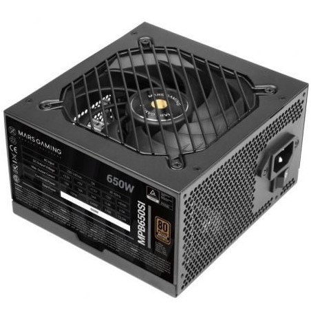 Fuente de Alimentación Mars Gaming MPB650SI- 650W- Ventilador 12cm- 80 Plus Bronze