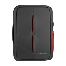 Mochila Mars Gaming MB2 para Portátil hasta 17-3"- Puerto USB- Antirrobo- Impermeable- Gris y Roja