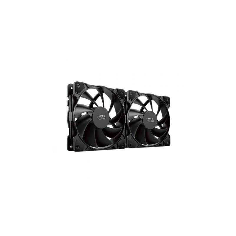 Pack 2 Ventiladores Mars Gaming MF-PWMX2- 12cm